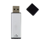 Nilox 2.0 A - Chiavetta USB - 4 GB - USB 2.0 - argento